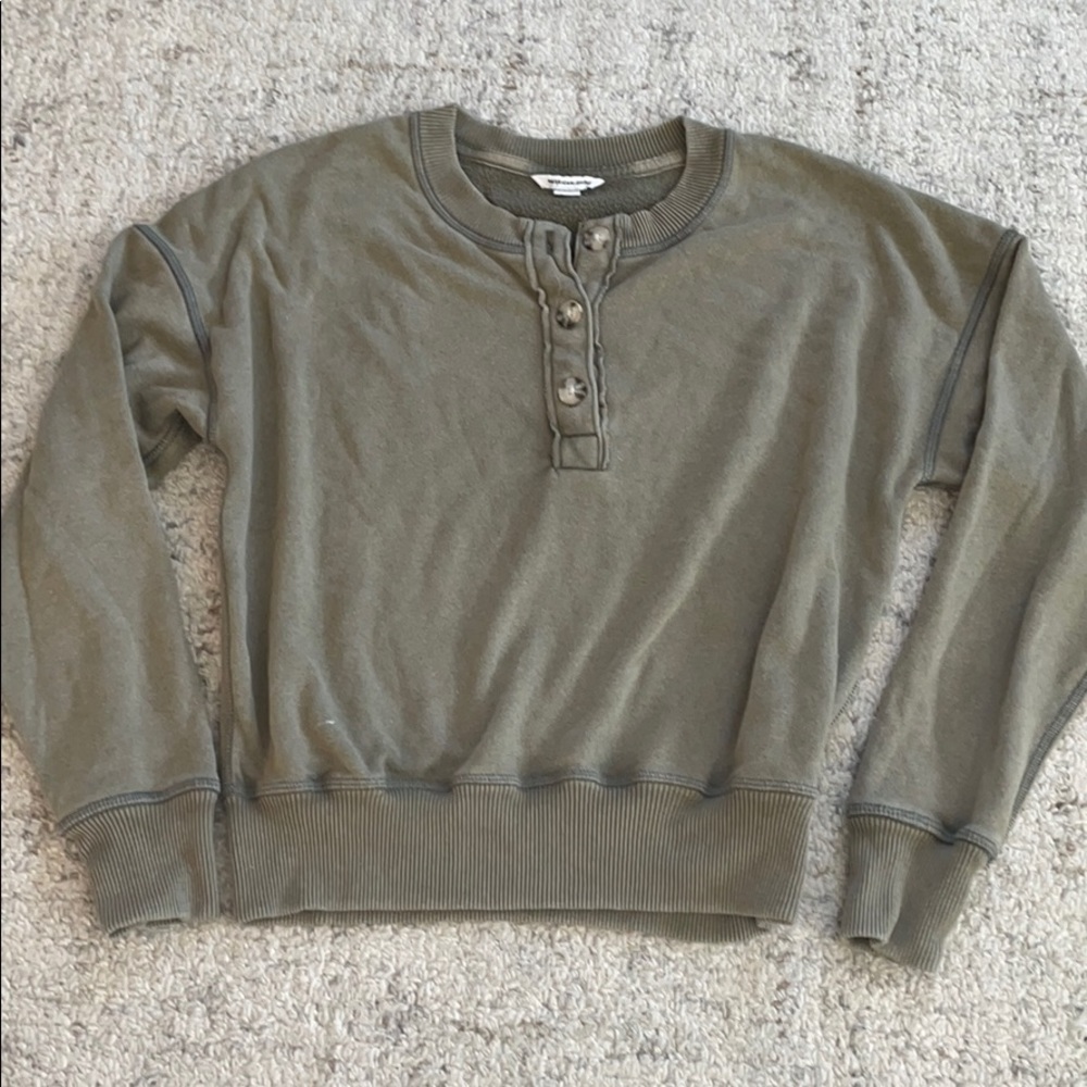 Green Crew Neck Sweatshirt